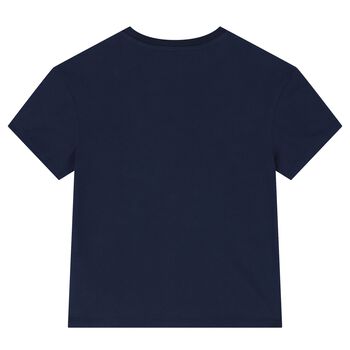 Boys Navy Blue Turtle T-Shirt