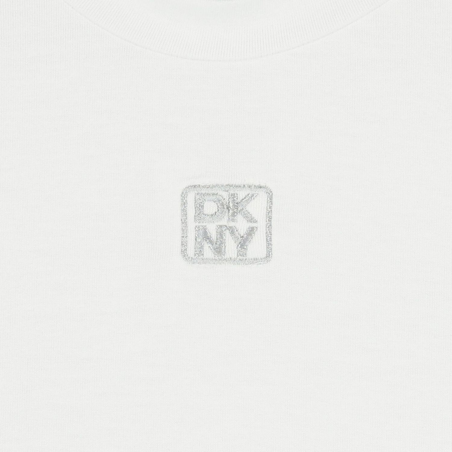 Girls White Logo T-Shirt, 1, hi-res
