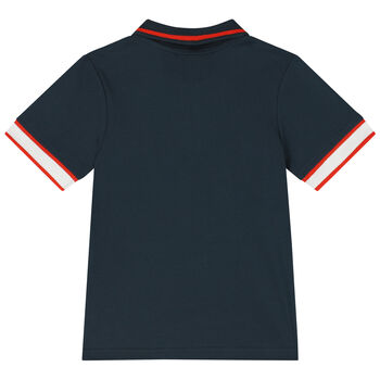 Boys Blue Logo Polo Shirt
