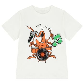  Boys White Bug T-Shirt