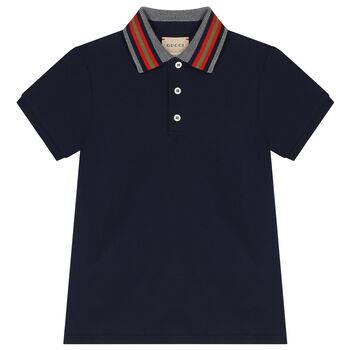 Boys Navy Blue Polo Shirt