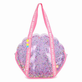 Girls Lilac Logo Shell Bag
