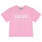 Girls Pink Logo T-Shirt, 2, hi-res