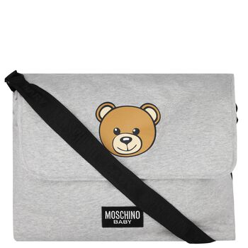 Grey Teddy Bear Baby Changing Bag