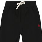 Boys Black Logo Joggers, 1, hi-res