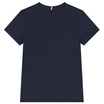 Boys Navy Blue Logo T-Shirt