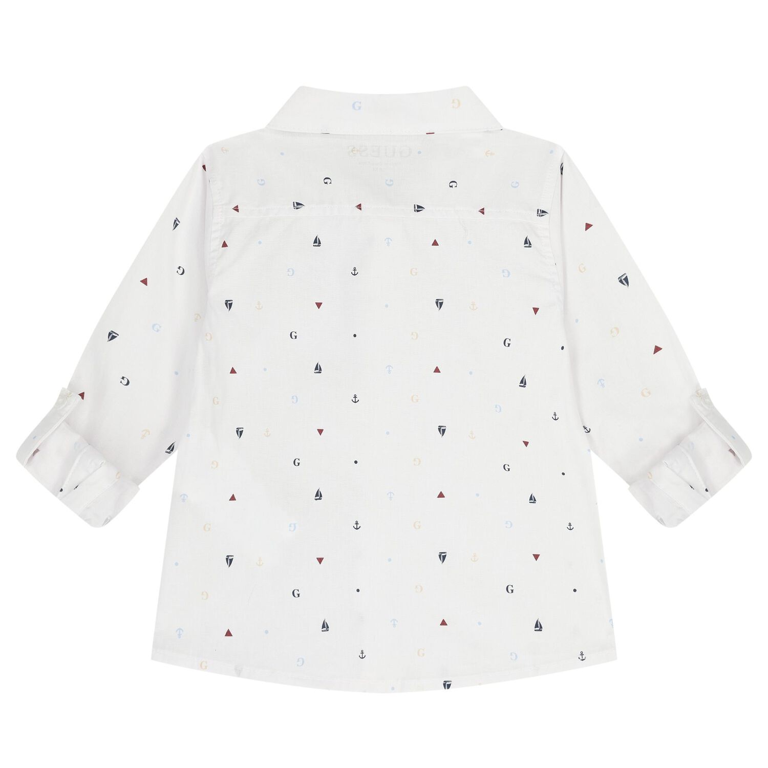 Baby Boys Blue & White Shorts Set, 2, hi-res