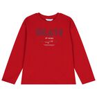 Boys Blue & Red Long Sleeve Top ( 2 Pack ), 3, hi-res