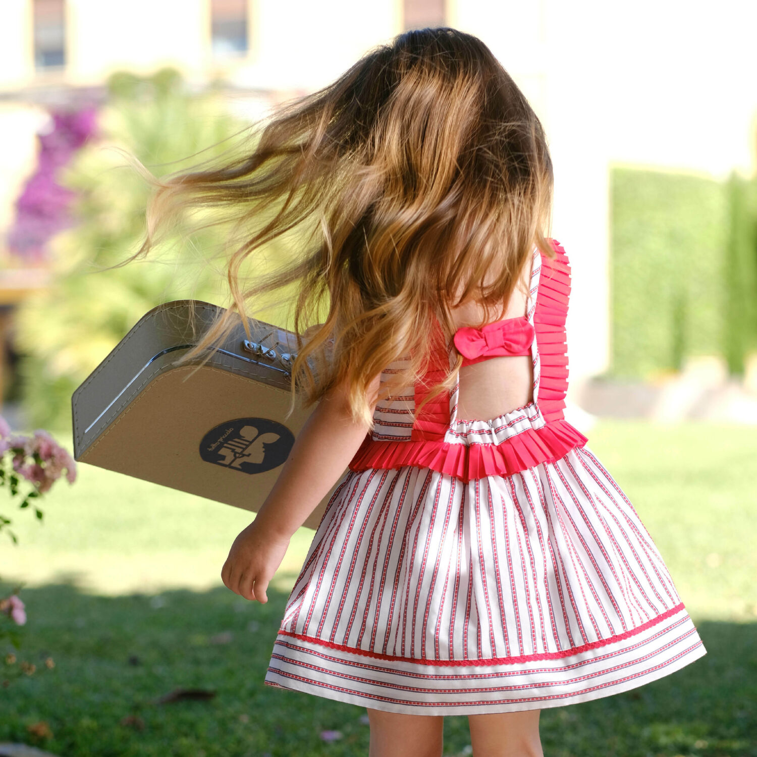 فستان مخطط باللون الأبيض والأحمر, 1, hi-res