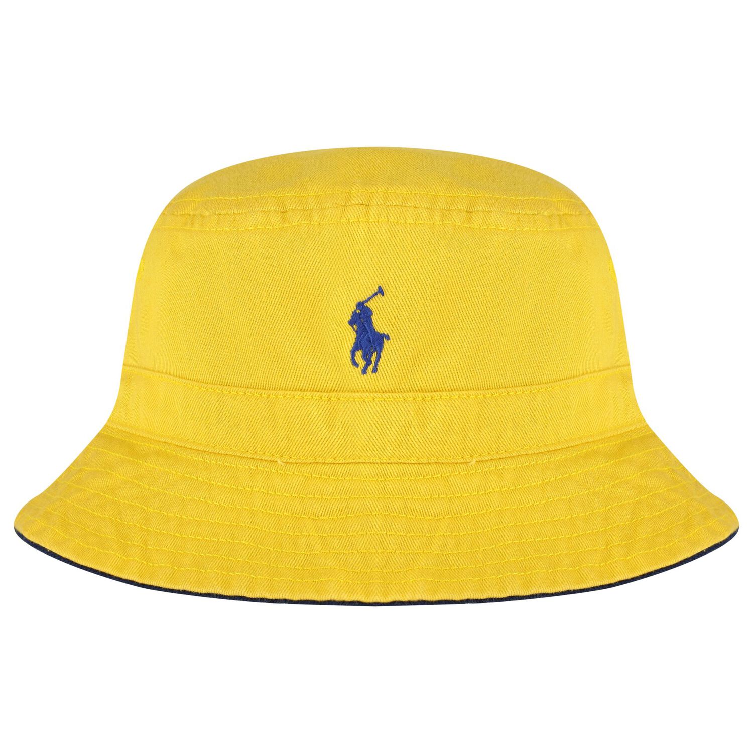 Boys Navy Blue & Yellow Reversible Hat, 1, hi-res