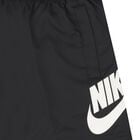 Boys Black Logo Shorts, 1, hi-res