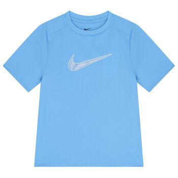 Boys Blue Logo Dri-Fit T-Shirt