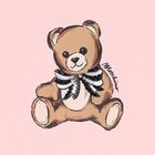 تيشيرت بنات بالشعار بطبعه تيدى بير باللون الوردى , 4, hi-res