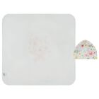 Baby Girls White & Pink Floral Blanket Set , 1, hi-res