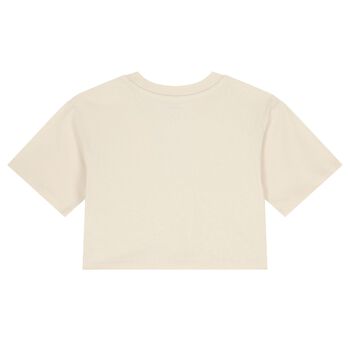 Girls Beige Logo T-Shirt