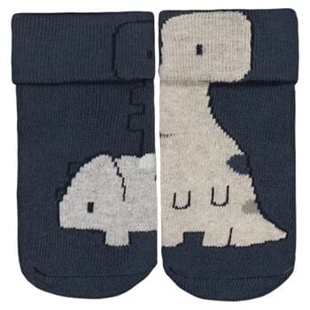 Baby Boys Blue Dinosaur Socks