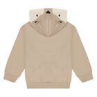 Younger Boys White, Beige & Navy Blue Tracksuit ( 3 Piece ), 2, hi-res
