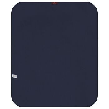Baby Boys White & Navy Blue Logo Blanket