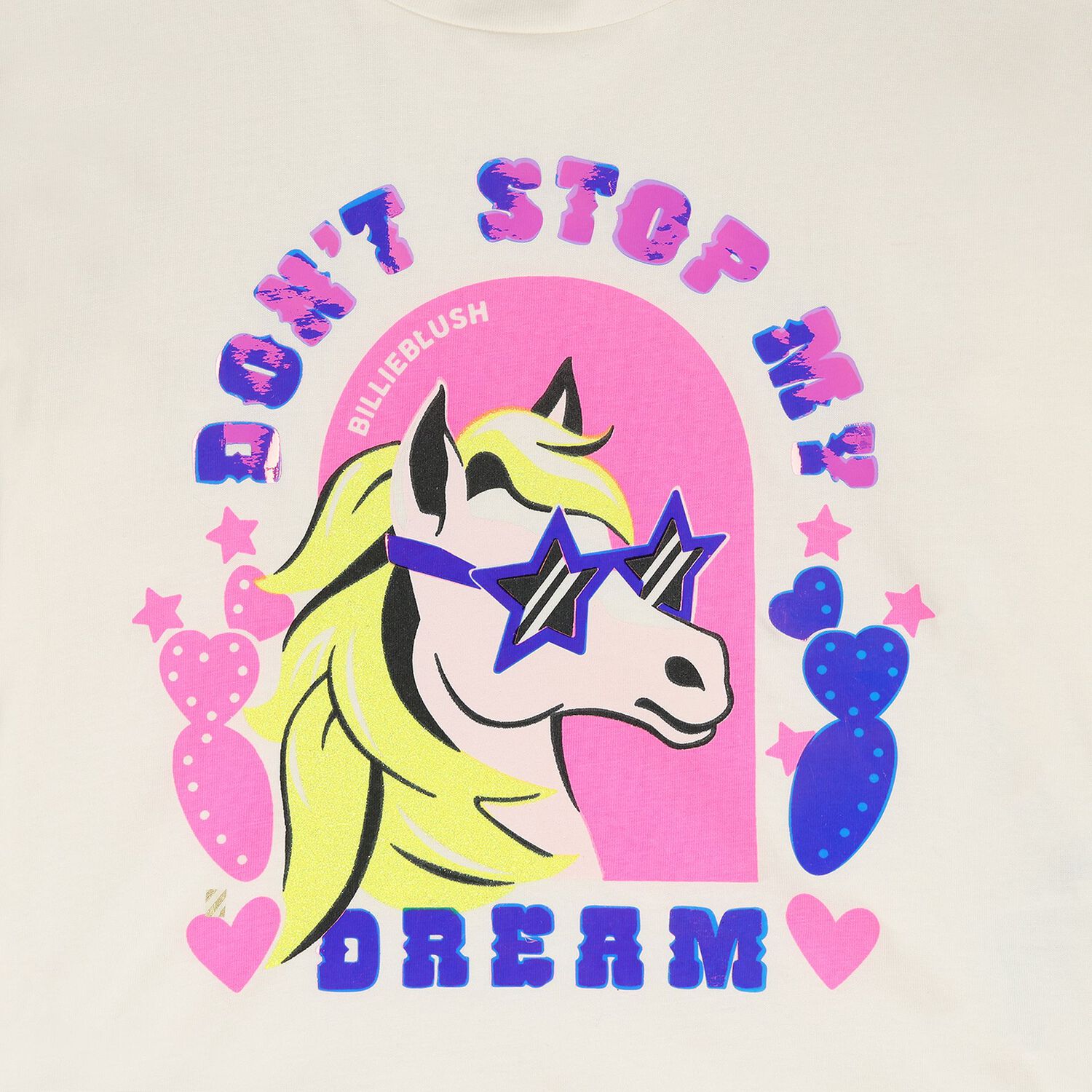 توب بأكمام طويلة بطبعة بوني باللون العاجي  للبنات, 1, hi-res