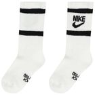 Boys White, Black & Grey Logo Socks ( 6-Pack ) , 1, hi-res