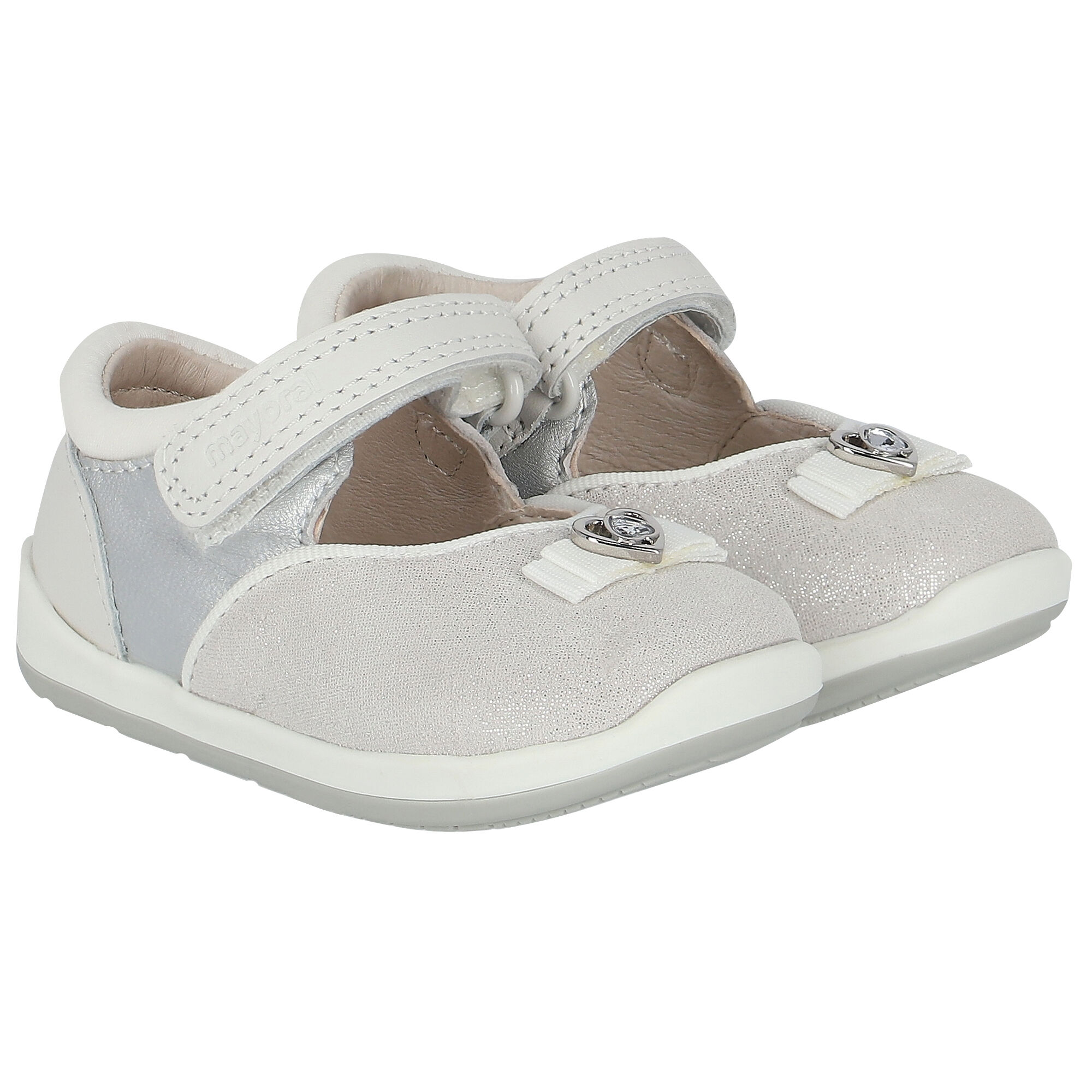 Mayoral First Steps Baby Girls Metallic Shoes Junior Couture USA