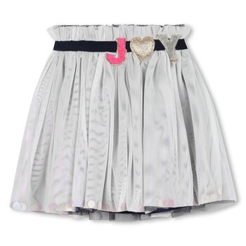 Girls White Tulle Skirt
