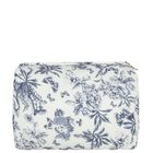 Ivory & Navy Blue Toile De Jouy Wash Bag, 2, hi-res