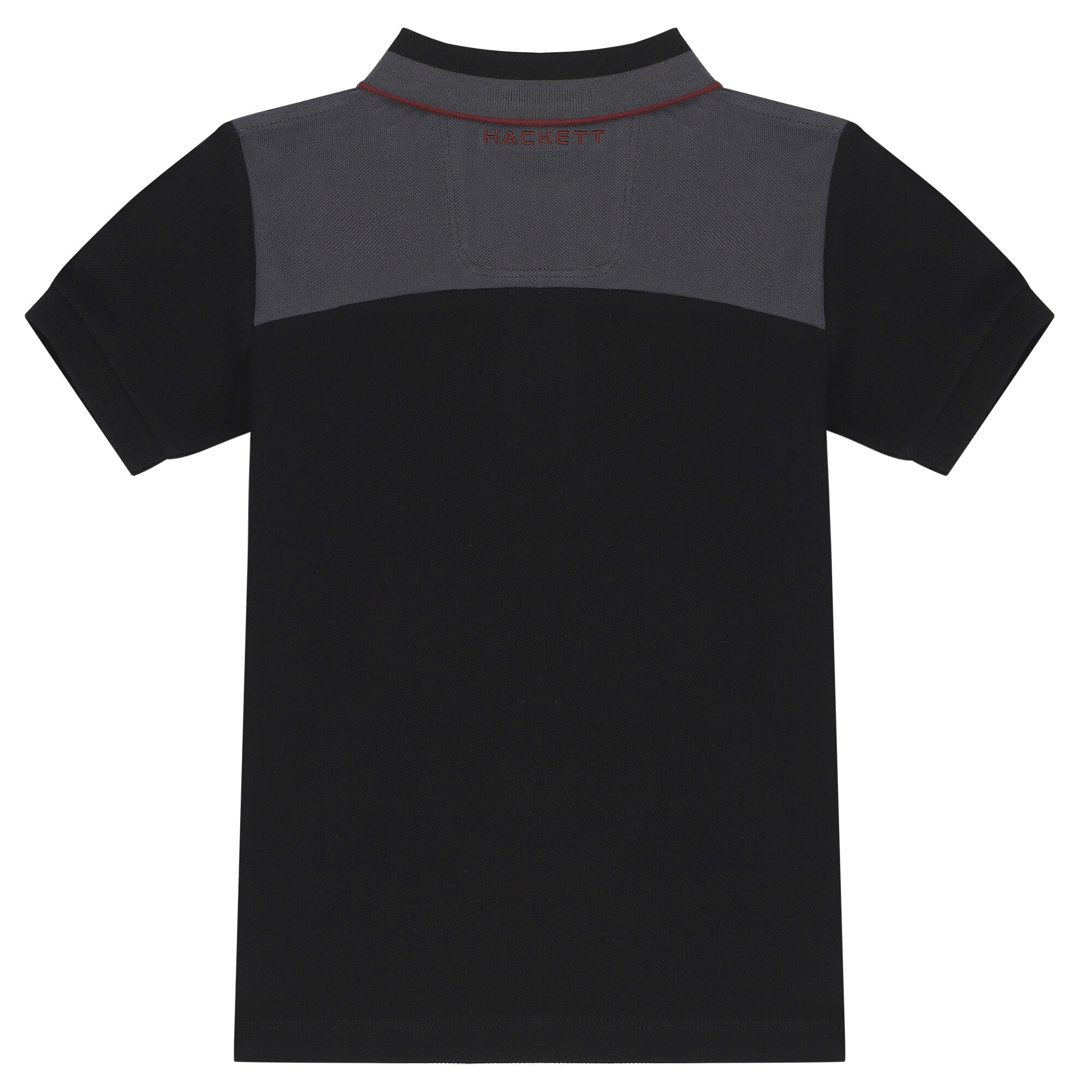 Hackett London Boys Black Aston Martin Logo Polo Shirt | Junior