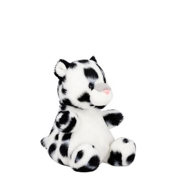 Palm Pals White & Black Kaia Snow Leopard Soft Toy ( 13CM )
