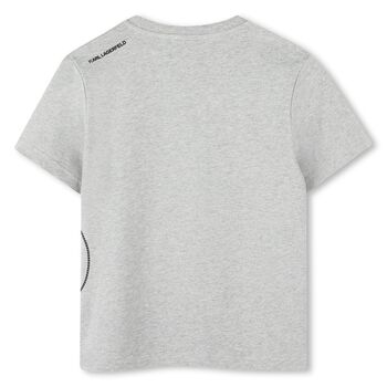 Boys Grey Logo T-Shirt