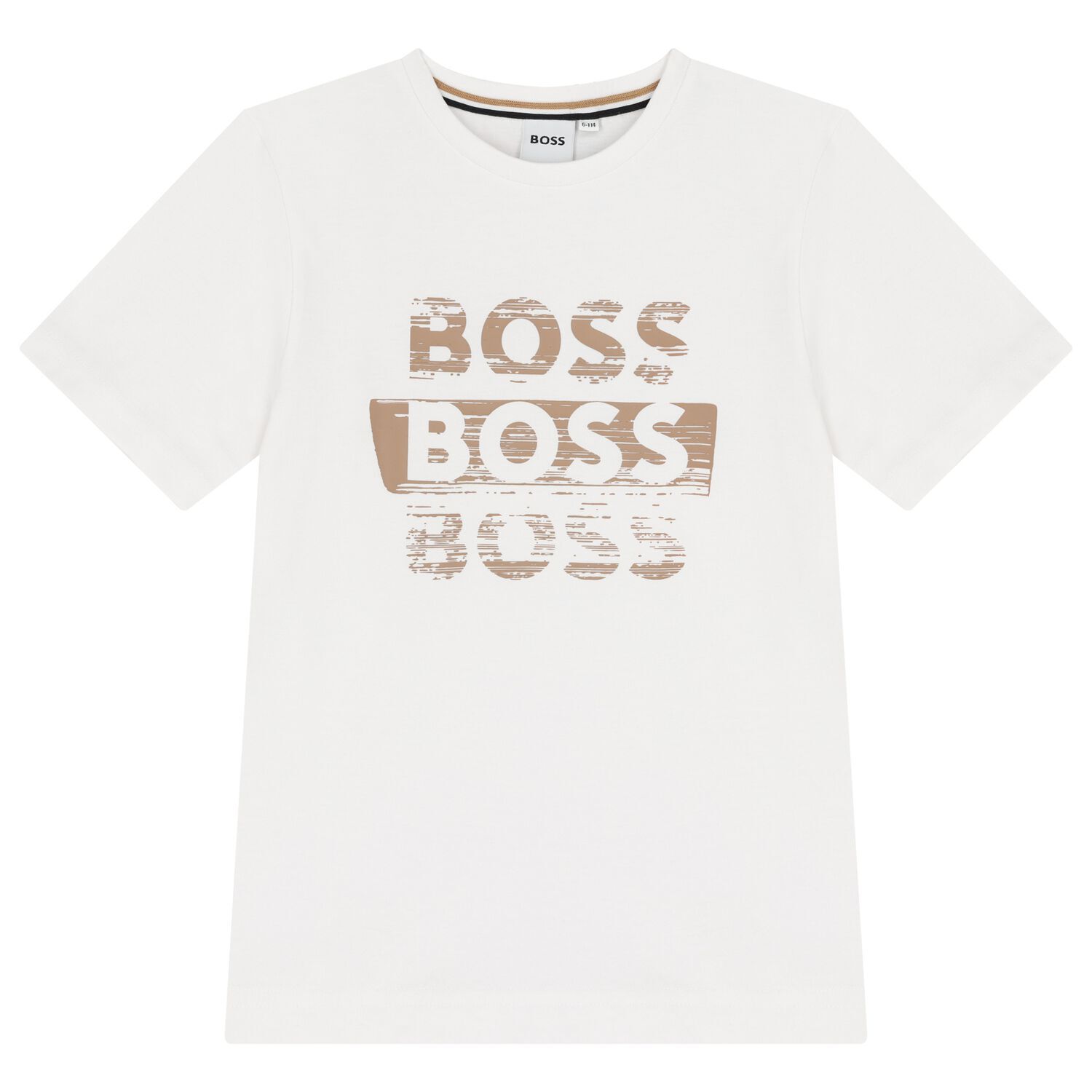 Boys White Logo T-Shirt, 2, hi-res