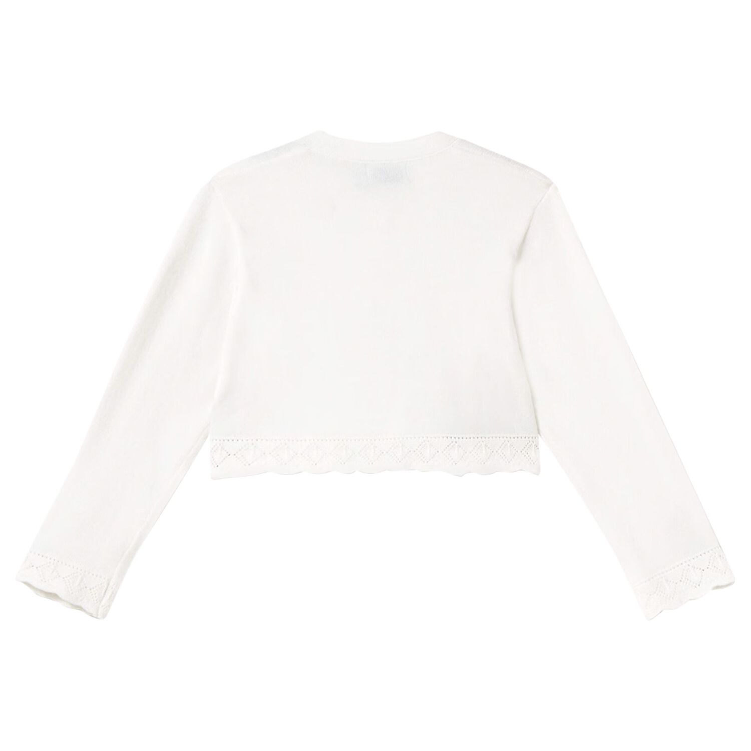 Younger Girls Ivory Cardigan, 1, hi-res
