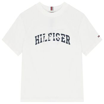 Boys White Logo T-Shirt