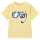 Boys Yellow Goggles T-Shirt, 2, hi-res