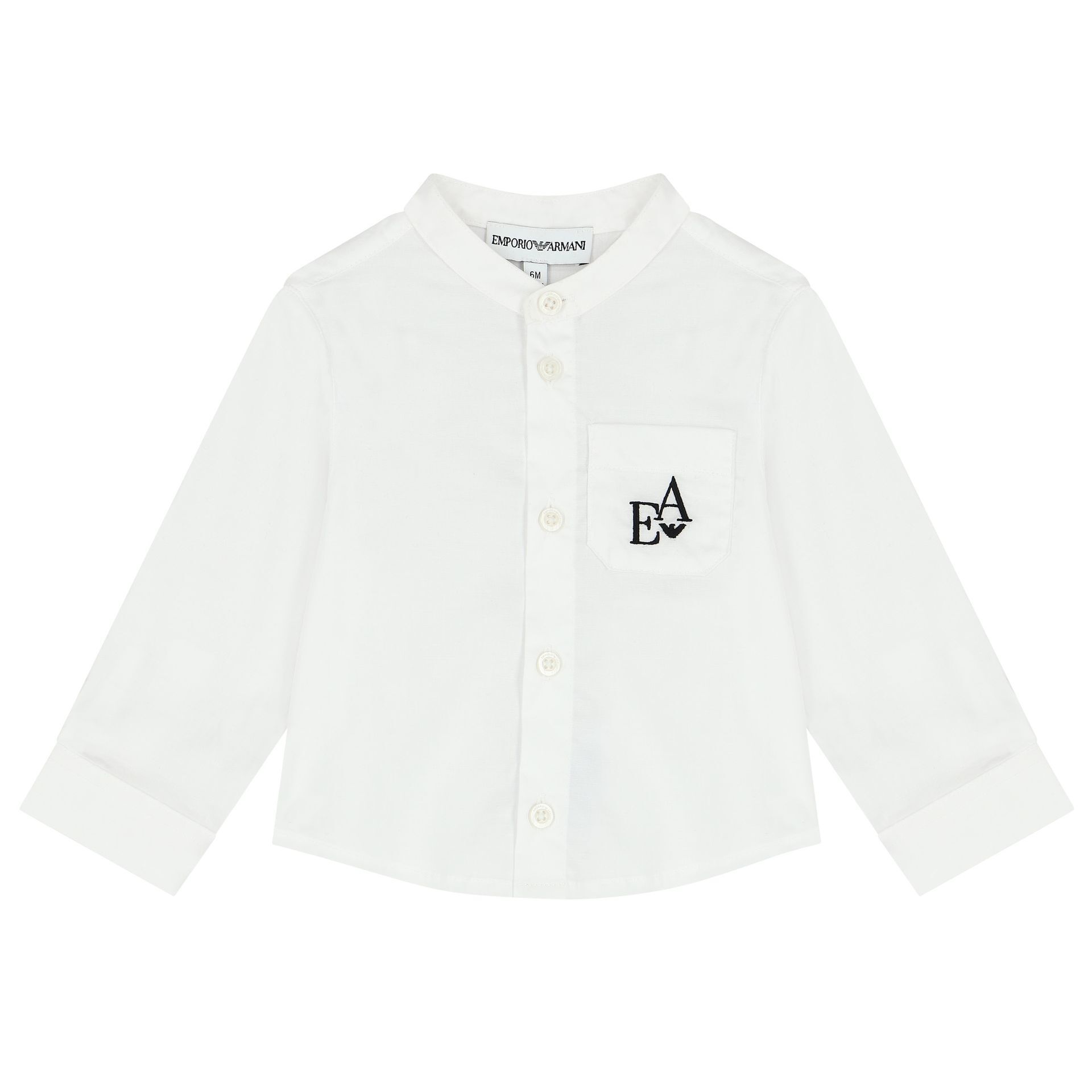 Emporio Armani Kids panelled cotton shorts set - White