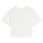 Girls Ivory Logo T-Shirt, 1, hi-res