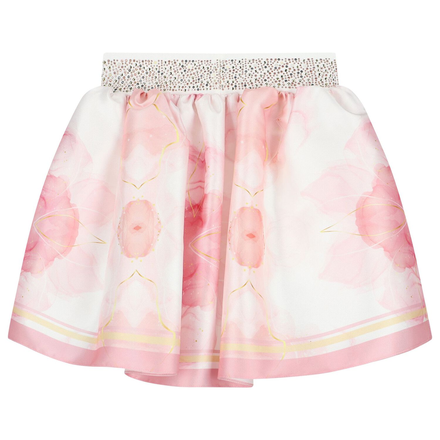 Girls Ivory & Pink Skirt Set, 1, hi-res image number null