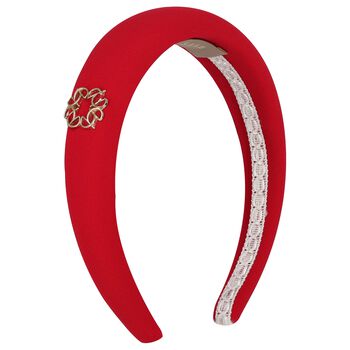 Girls Red Padded Headband