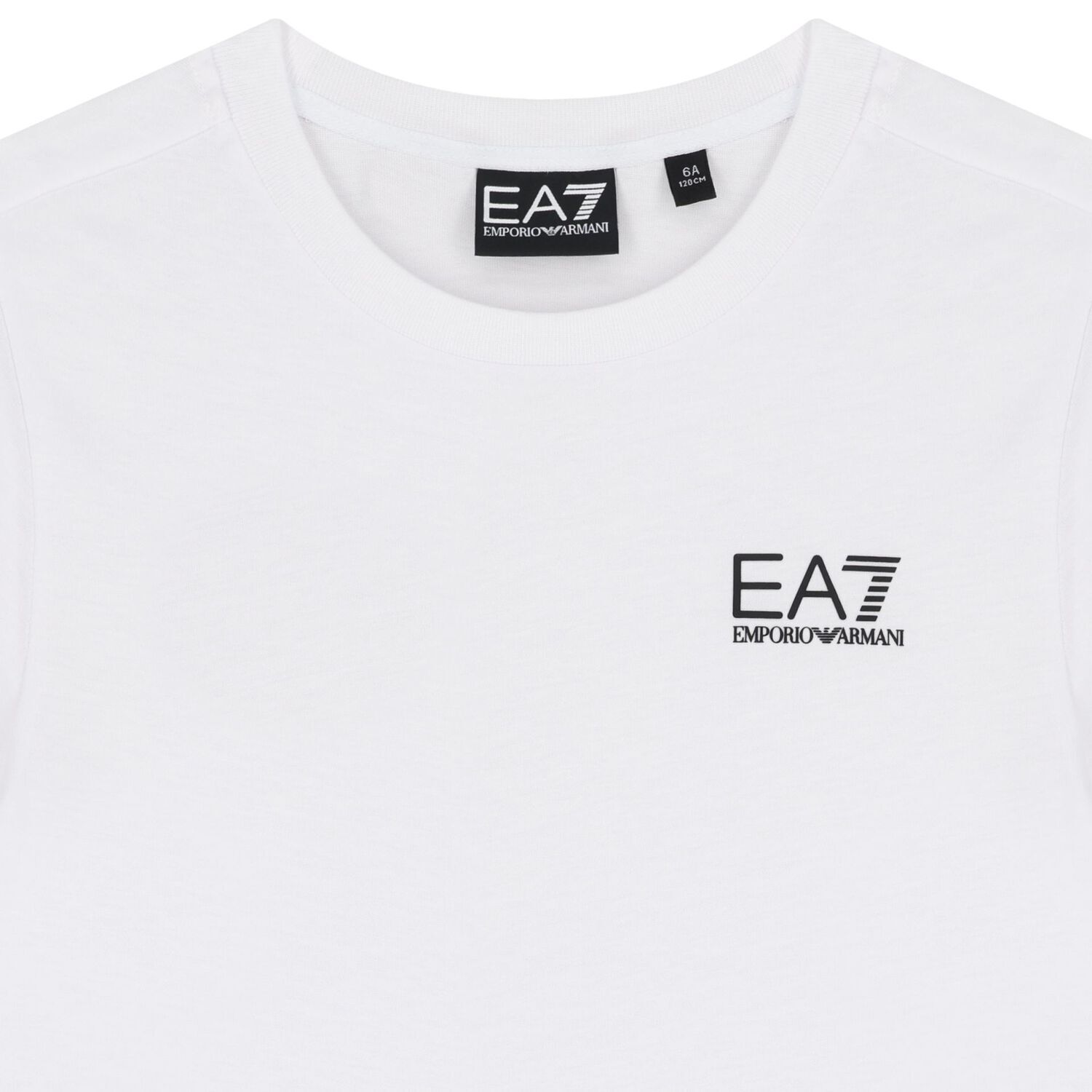 Boys White Logo T-Shirt, 6, hi-res