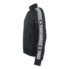 Boys Black Logo Zip Up Top, 1, hi-res