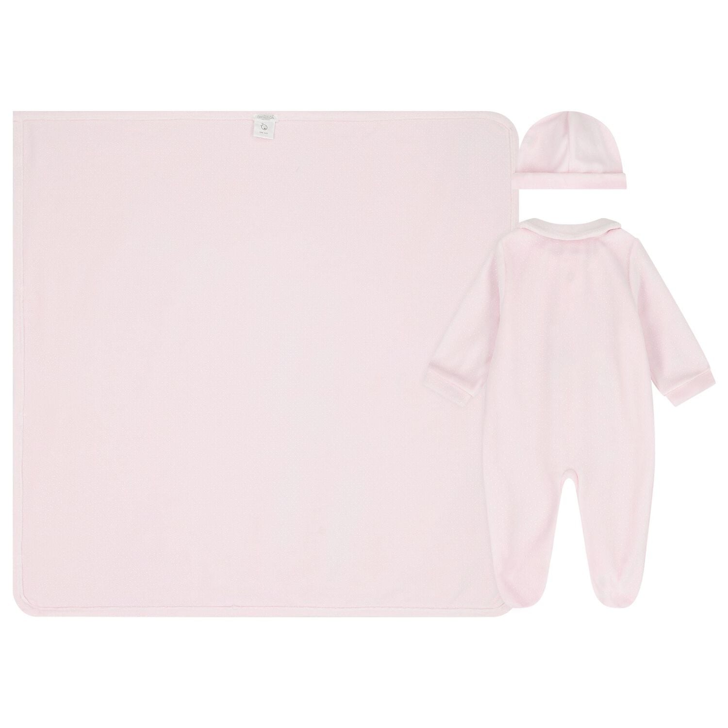 Baby Girls Pink Pom Pom Babygrow Gift Set, 1, hi-res