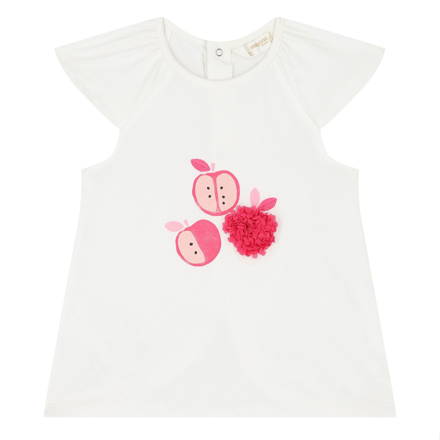 Baby Girls White & Pink Apple Leggings Set, 1, hi-res image number null