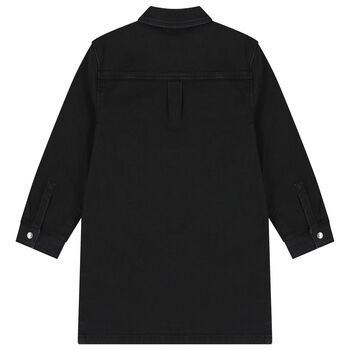 Girls Black Denim Dress