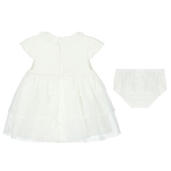 Baby Girls White Tulle Dress Set