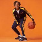 بنطلون رياضى بالشعار باللون الكحلى للاولاد, 1, hi-res