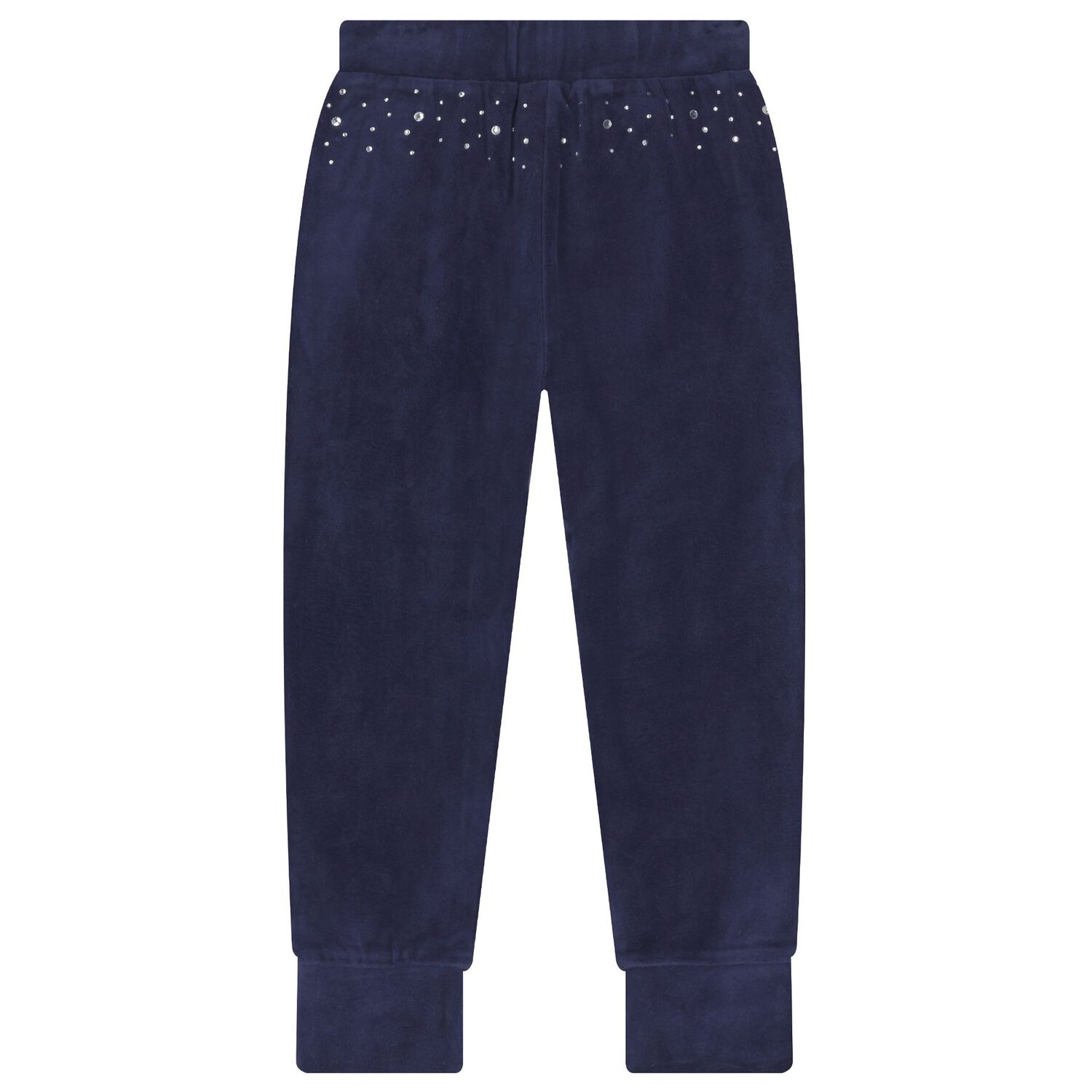 Girls Navy Blue Embellished Tracksuit, 1, hi-res