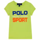 Girls Green Logo T-Shirt, 1, hi-res