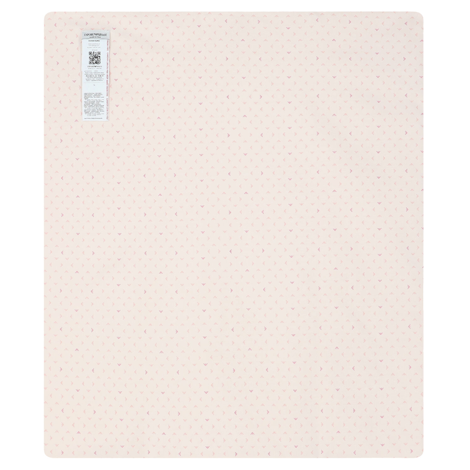 Ivory & Pink Logo Baby Blanket, 1, hi-res image number null