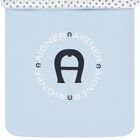 Baby Boys Blue & White Logo Nest, 2, hi-res