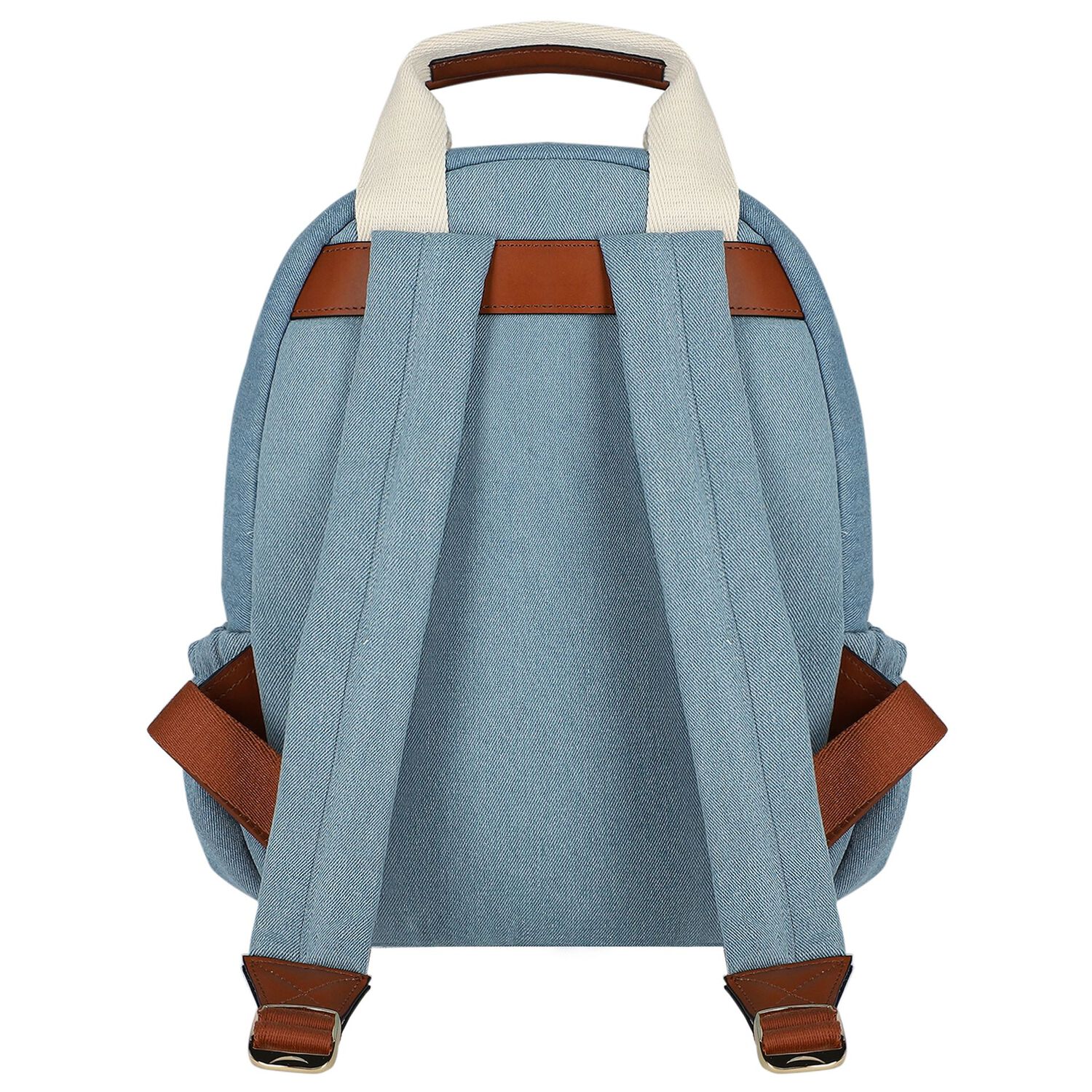 chloe backpack mini denim CHLOE Girls Blue Denim Logo Back Pack